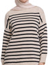 Black Striped Knit Suit 1 - Khotwh