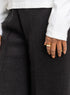 Black Striped Knit Suit 2 - Khotwh