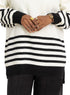 Black Striped Knit Suit 2 - Khotwh