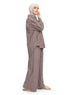 Black Striped linen Suit - Khotwh