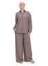 Black Striped linen Suit - Khotwh