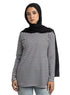Black Striped Long - Sleeve - Khotwh