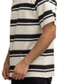 Black Striped - Over Size Round T-Shirt - Khotwh
