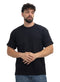 Black UpSide Sleeve -Crunchy-Oversize Round T-Shirt - Khotwh