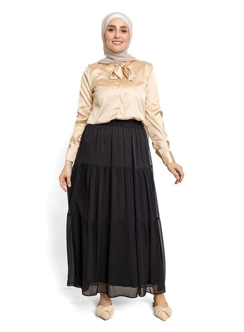 Black Urea Skirt - Khotwh