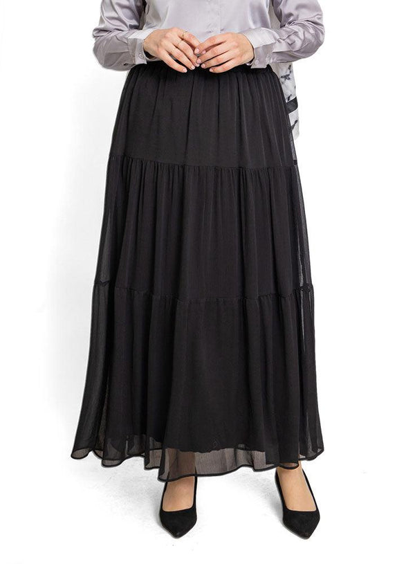 Black Urea Skirt - Khotwh