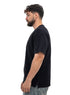 Black V-Crunchy-Oversize Round T-Shirt - Khotwh