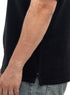 Black V-Crunchy-Oversize Round T-Shirt - Khotwh