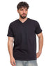 Black V - neck T-Shirt - Khotwh