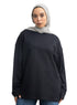 Black V-Over Size Long-Sleeve - Khotwh