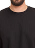 Black V - Squares O.S Round T-Shirt - Khotwh
