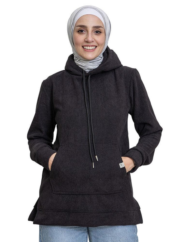 Black Velvet Hoodie Vent - Khotwh