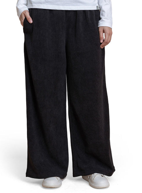 Black Velvet Wide Leg (W) - Khotwh