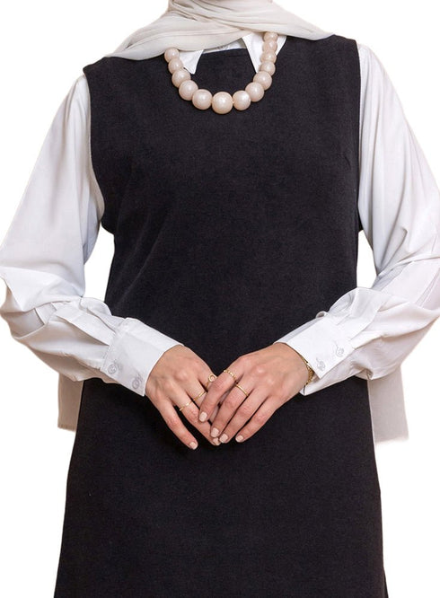 Black W - Sleeveless Dress - Khotwh