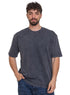Black Washed O - S Round T-Shirt - Khotwh