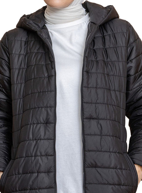 Black Waterproof Jacket - Khotwh