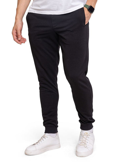 Black Winter Elastic Sweatpant - Khotwh
