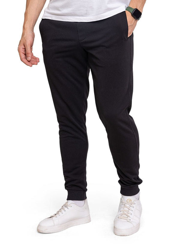 Black Winter Elastic Sweatpant - Khotwh