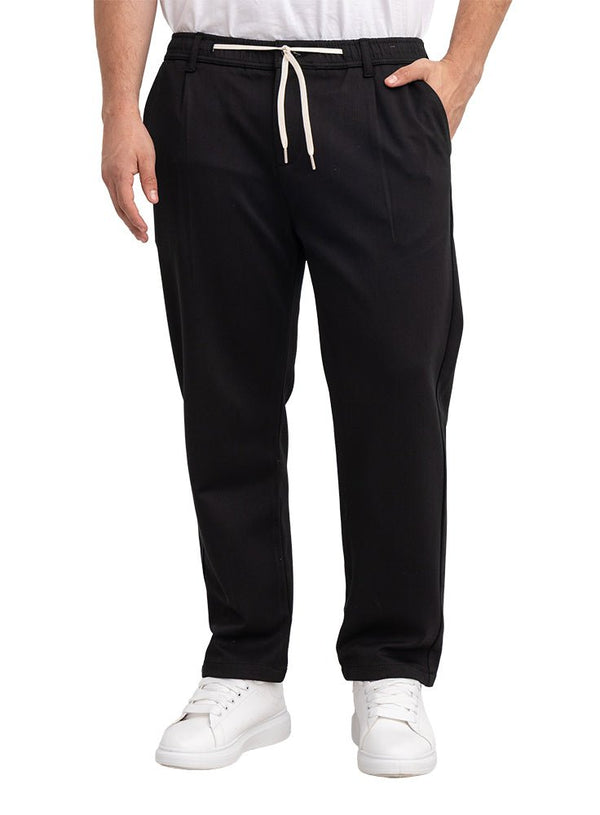 Black Winter Straight Leg Pant - Khotwh