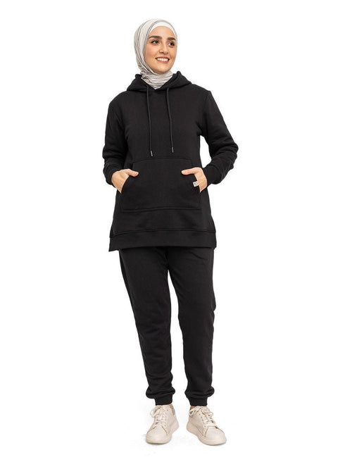 Black Winter Sweatpants(W) - Khotwh