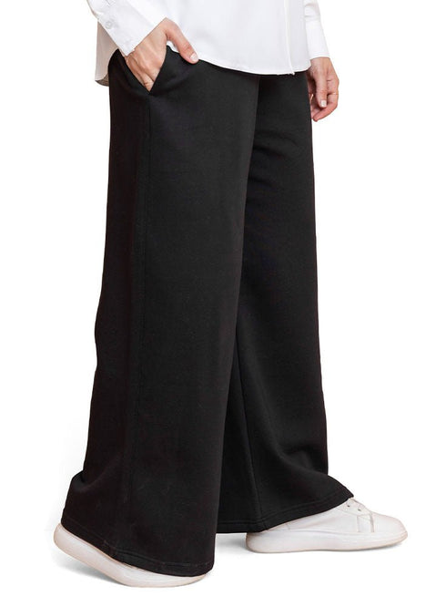 Black Winter Wide Leg (W) - Khotwh