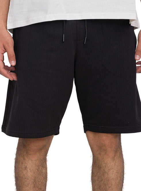 Black Zipper Melton Short - Khotwh