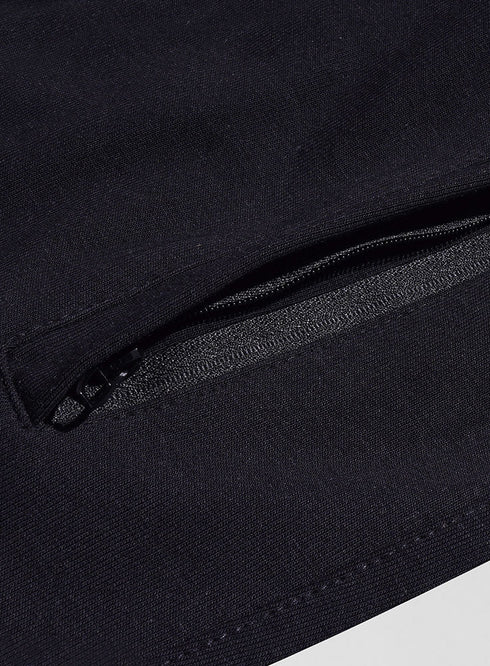 Black Zipper - Melton Wide Leg - Khotwh