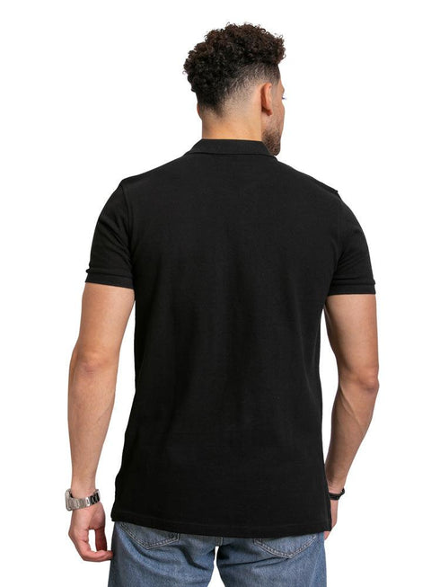 Black Zipper Polo - Khotwh