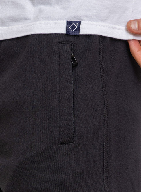 Black Zipper Sweatpant - Khotwh