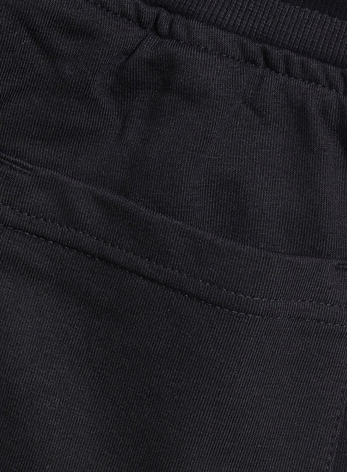 Black Zipper Sweatpant - Khotwh