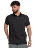 Black*Grey Printed Polo Design 3 - Khotwh