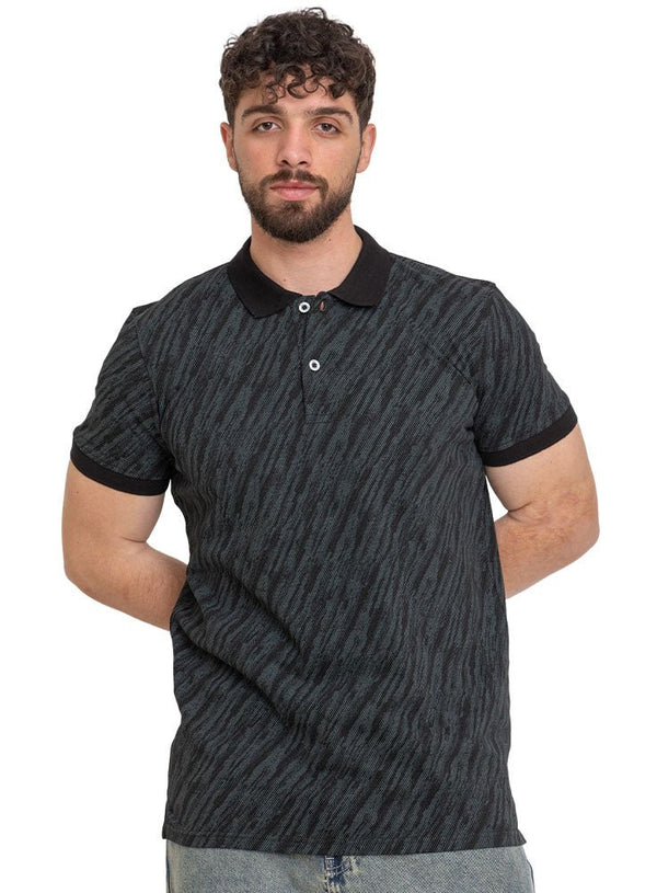 Black*Mint Printed Polo Design 3 - Khotwh