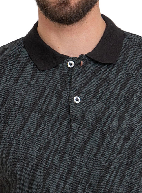 Black*Mint Printed Polo Design 3 - Khotwh