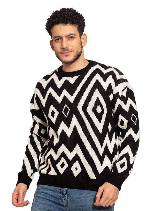 Black*Off - White Rhombus Pullover - Khotwh