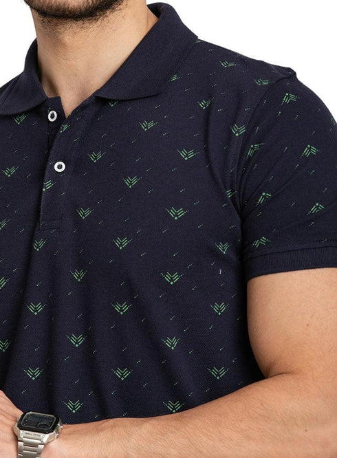 Blade - Indigo Printed Polo - Khotwh