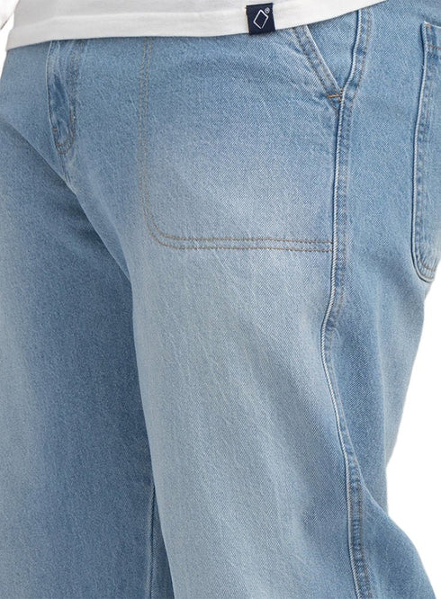 Blue 1 D49-Jeans Wide Leg Pant - Khotwh