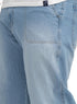 Blue 1 D49-Jeans Wide Leg Pant - Khotwh