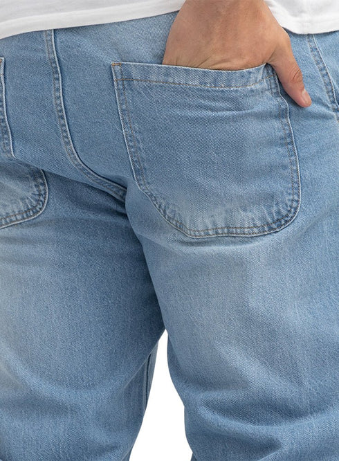 Blue 1 D49-Jeans Wide Leg Pant - Khotwh
