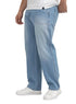 Blue 1 D49-Jeans Wide Leg Pant - Khotwh