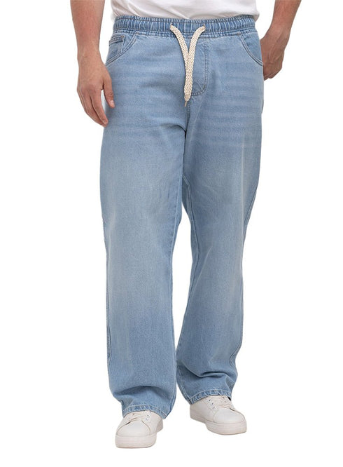 Blue 1 D50 - Jeans Wide Leg Pant - Khotwh