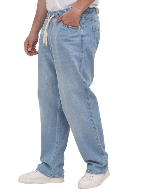 Blue 1 D50 - Jeans Wide Leg Pant - Khotwh