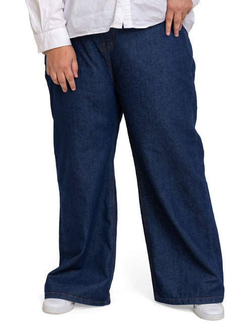 Blue 11 Plus Size - Wide Jeans - Khotwh
