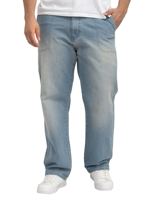 Blue 2 D49-Jeans Wide Leg Pant - Khotwh
