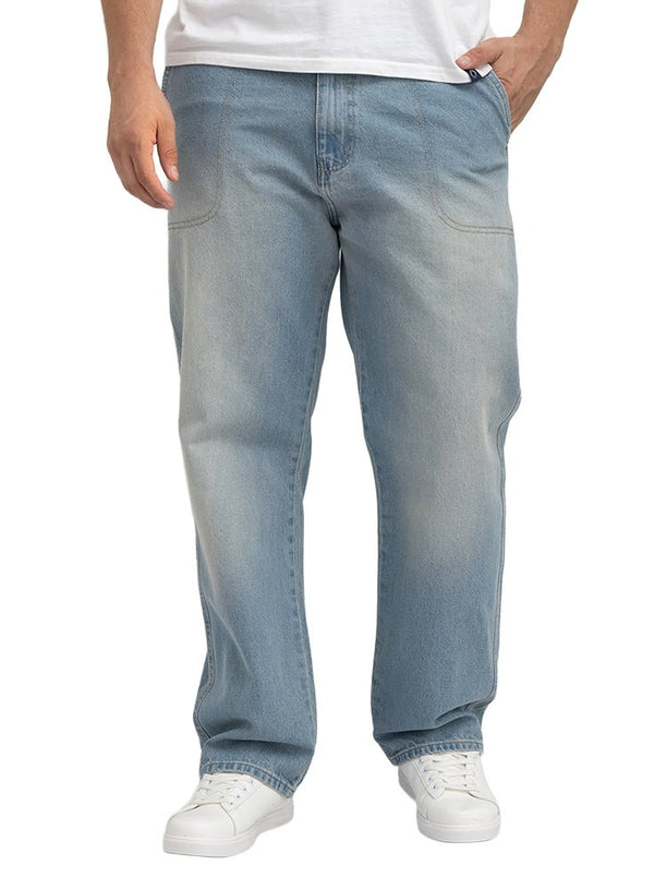 Blue 2 D49-Jeans Wide Leg Pant - Khotwh