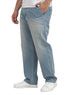 Blue 2 D49-Jeans Wide Leg Pant - Khotwh