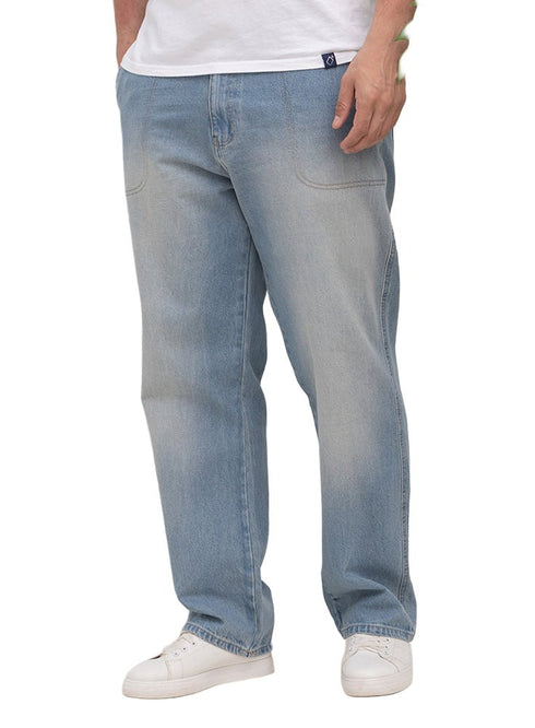 Blue 2 D49 - Jeans Wide Leg Pant - Khotwh