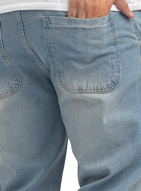 Blue 2 D49-Jeans Wide Leg Pant - Khotwh