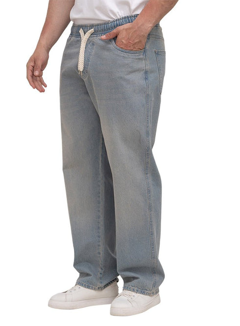 Blue 2 D50 - Jeans Wide Leg Pant - Khotwh