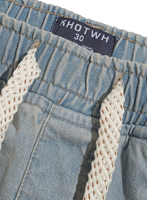 Blue 2 D50 - Jeans Wide Leg Pant - Khotwh
