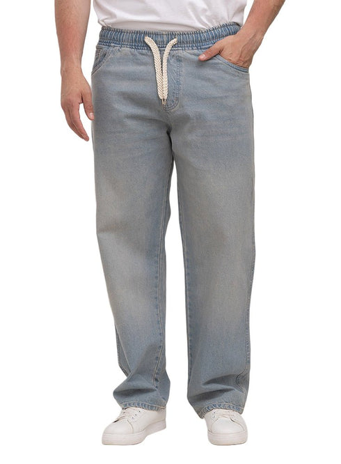 Blue 2 D50 - Jeans Wide Leg Pant - Khotwh